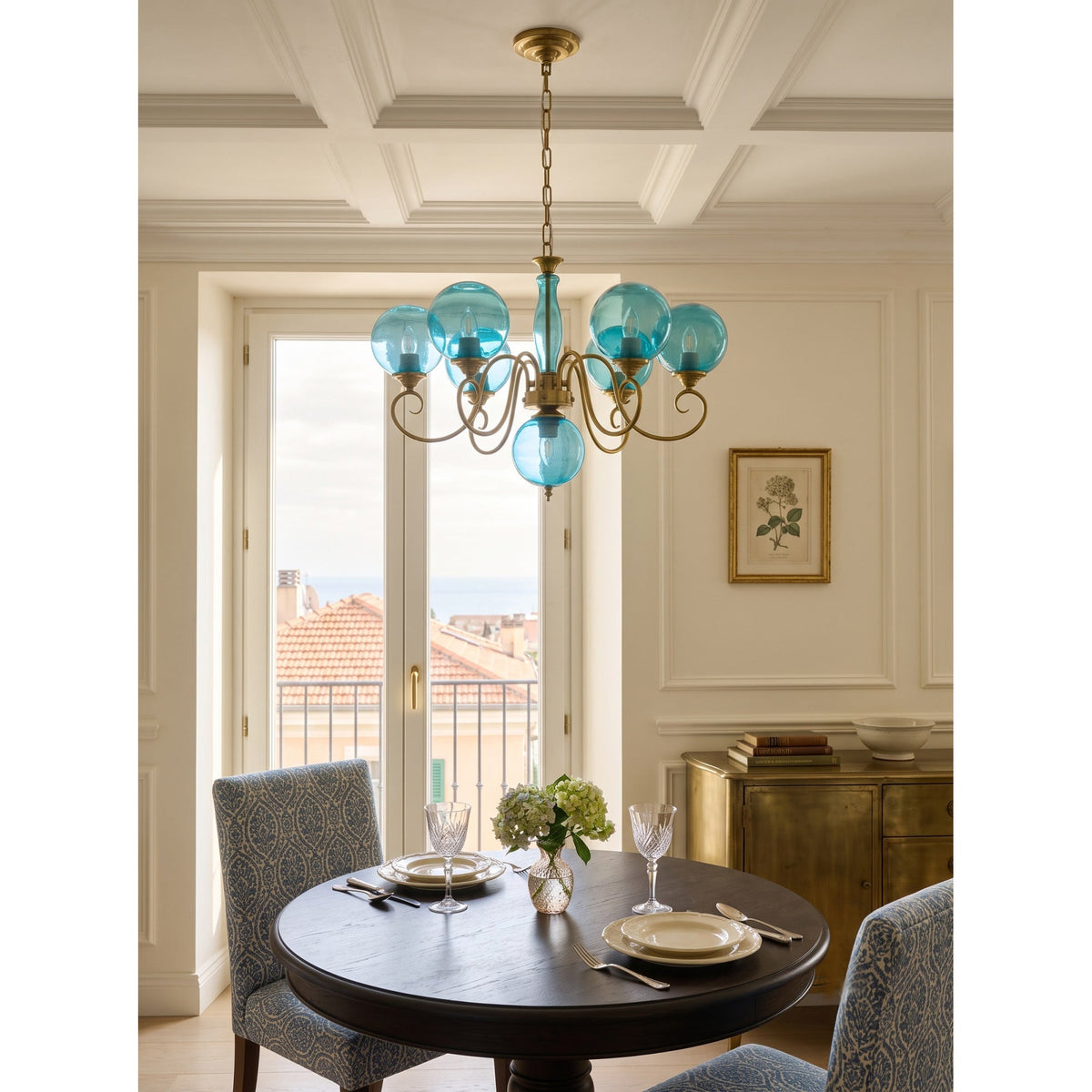 Evelyn Glass Chandelier
