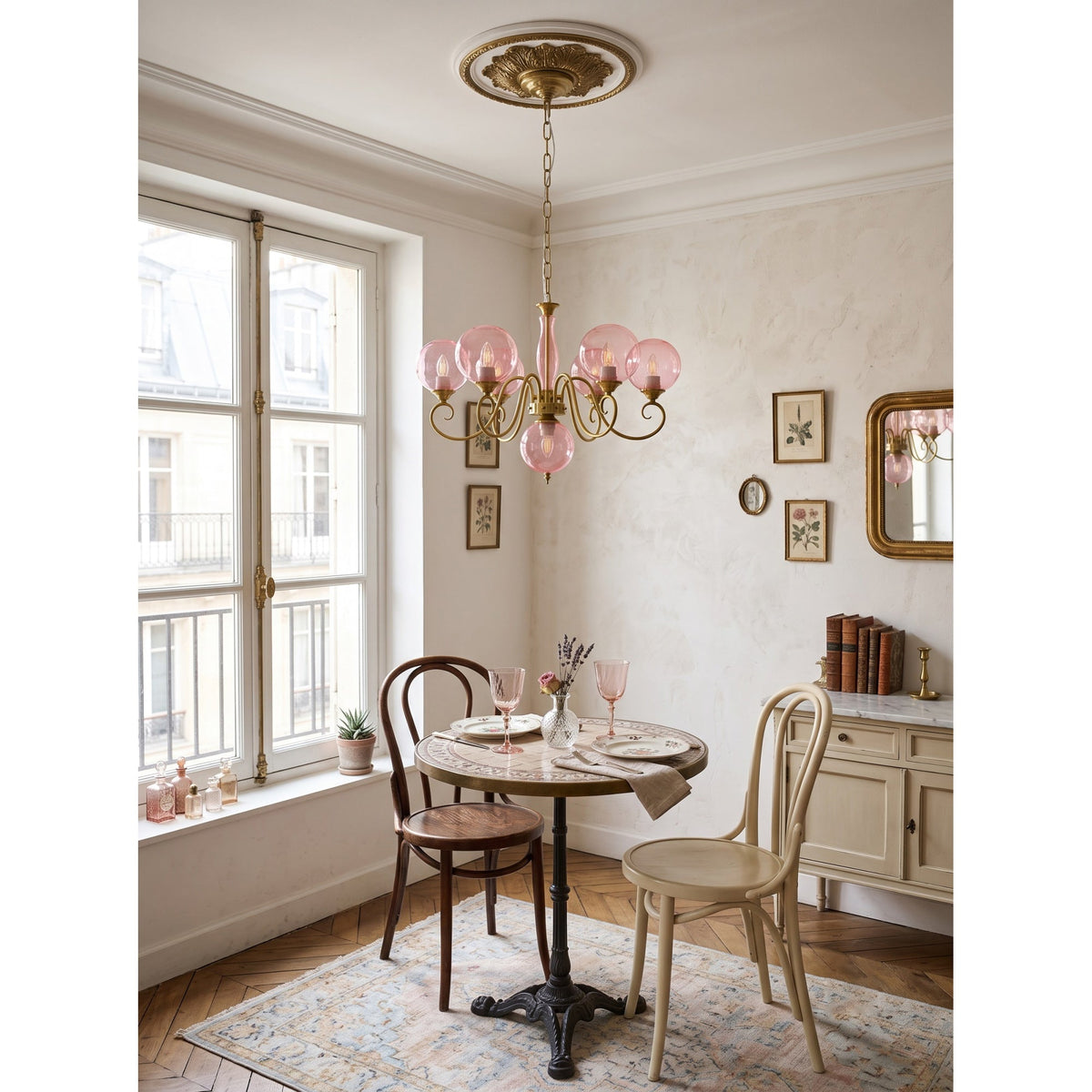 Evelyn Glass Chandelier