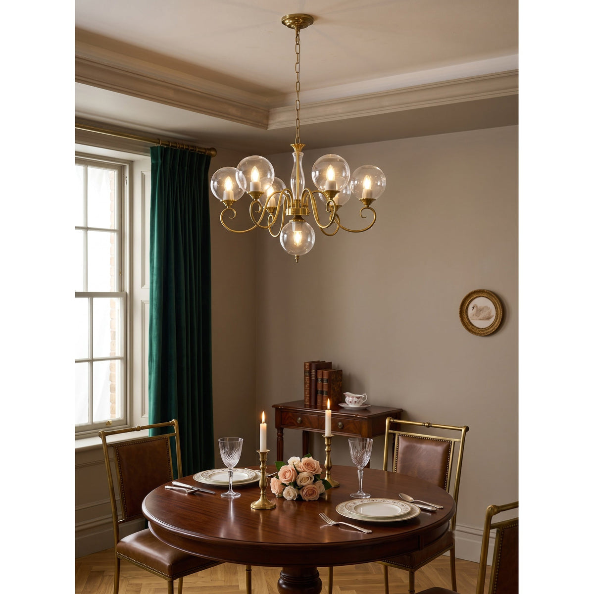 Evelyn Glass Chandelier