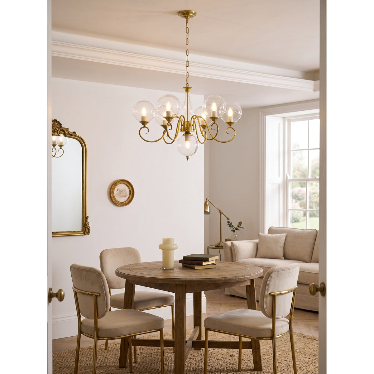 Evelyn Glass Chandelier
