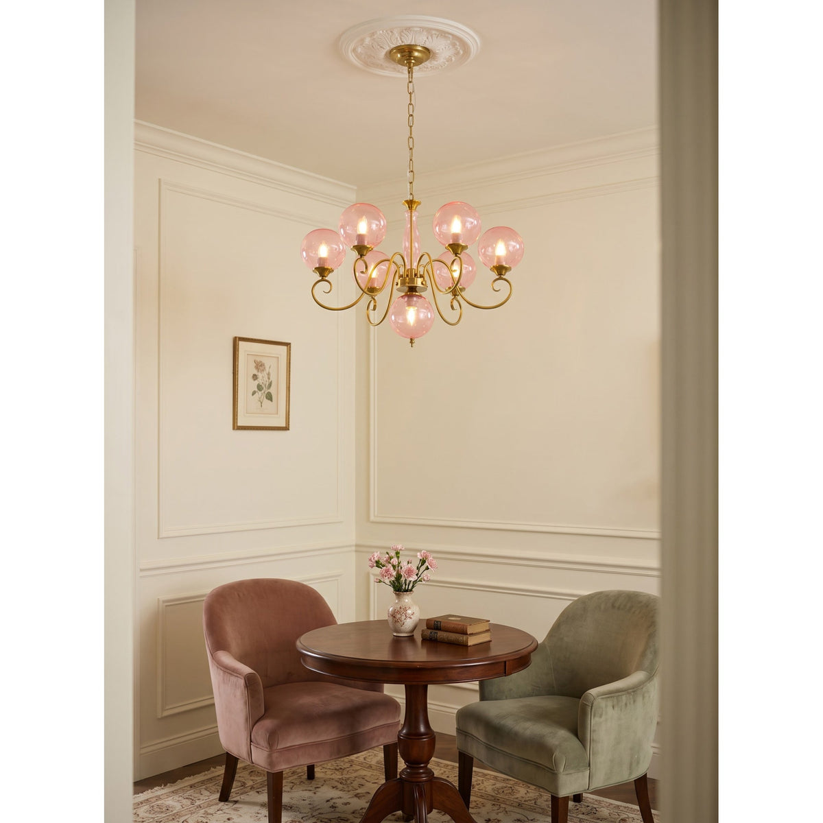 Evelyn Glass Chandelier
