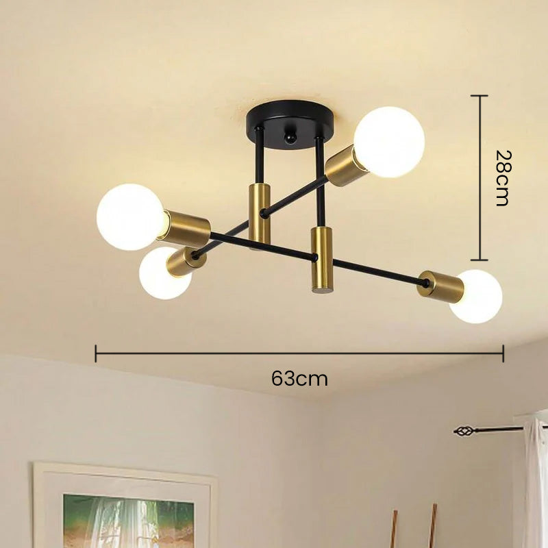 Scandinavian Style Flush Mount Ceiling Light Fixture - Modern Metal Design Ceiling Lights