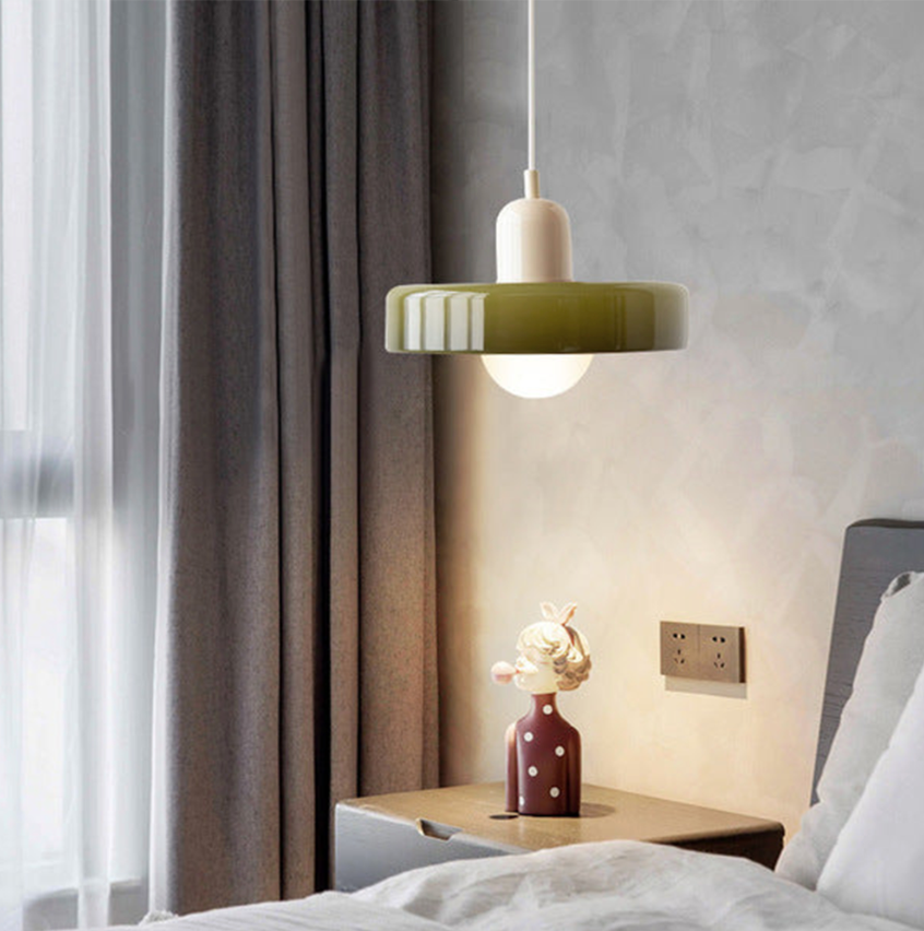 Bauhaus-Inspired Glass Pendant Light – Modern Kitchen Pendant Lighting for Island Pendant Lights
