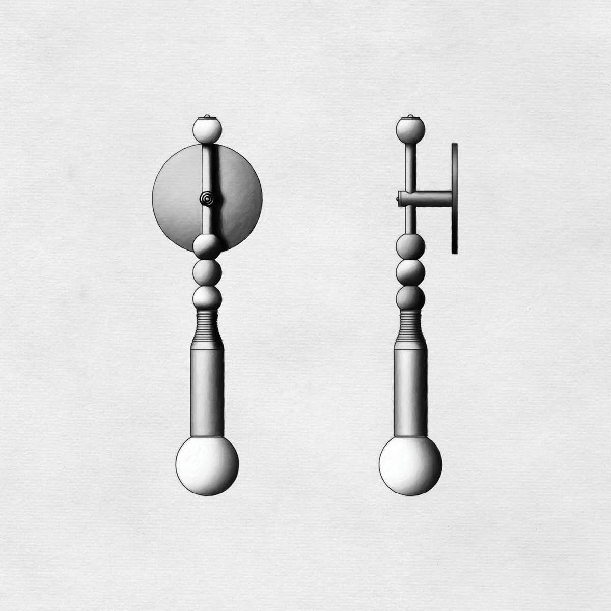 Toam Brass & Marble Wall Lamp