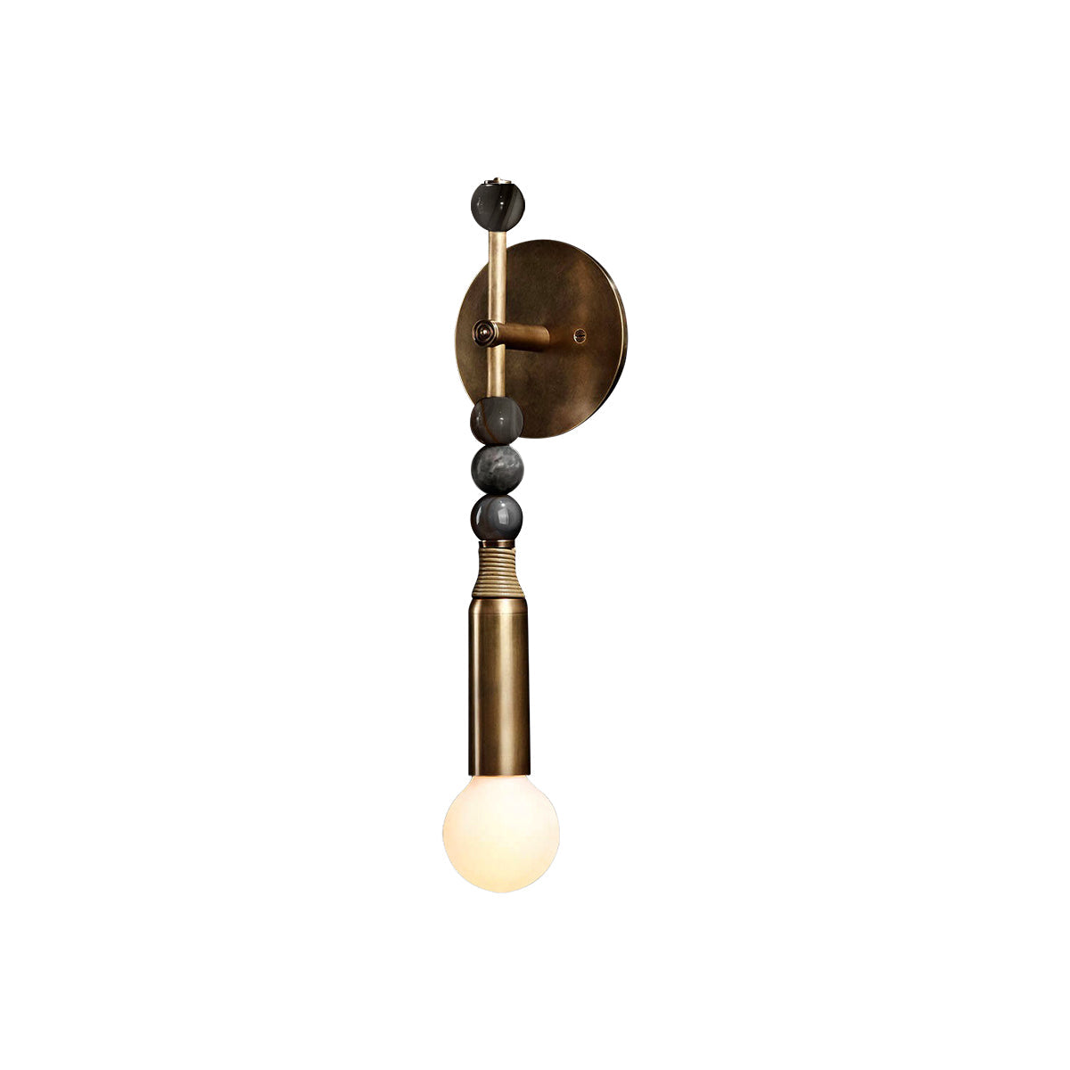 Toam Brass & Marble Wall Lamp