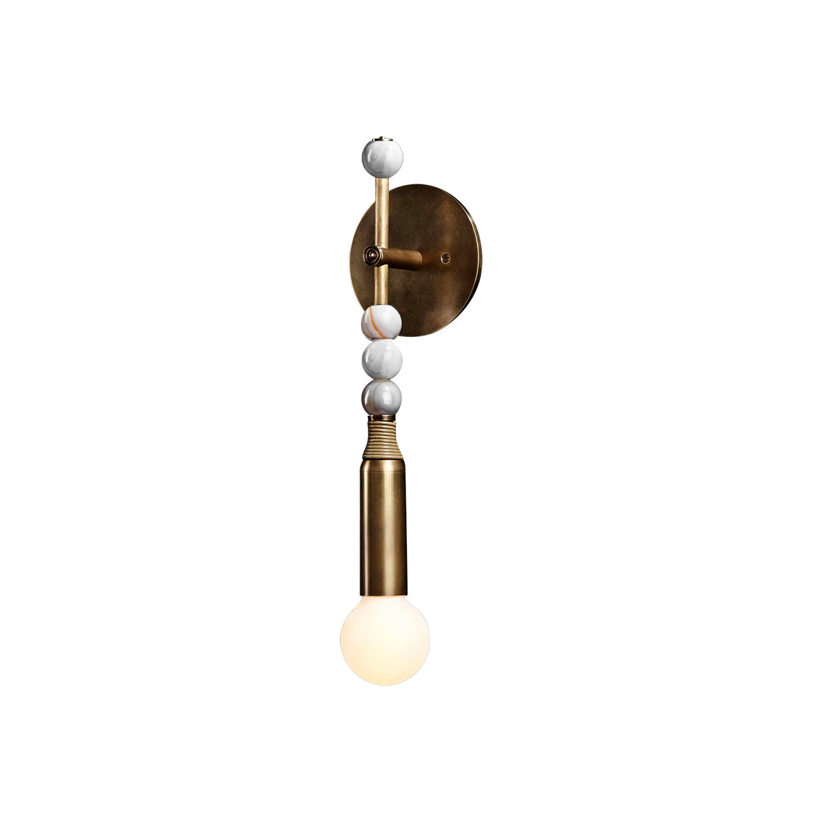 Toam Brass & Marble Wall Lamp