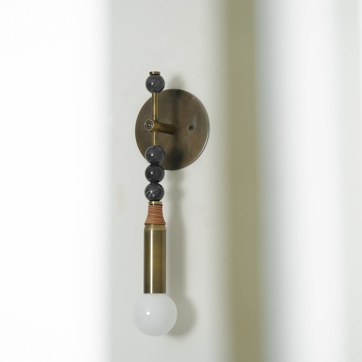 Toam Brass & Marble Wall Lamp