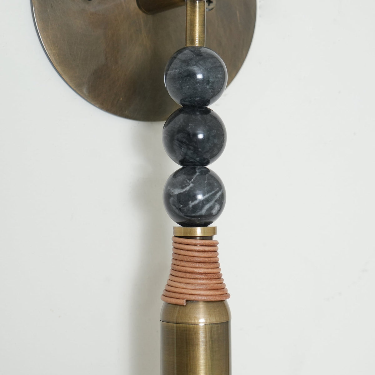 Toam Brass & Marble Wall Lamp