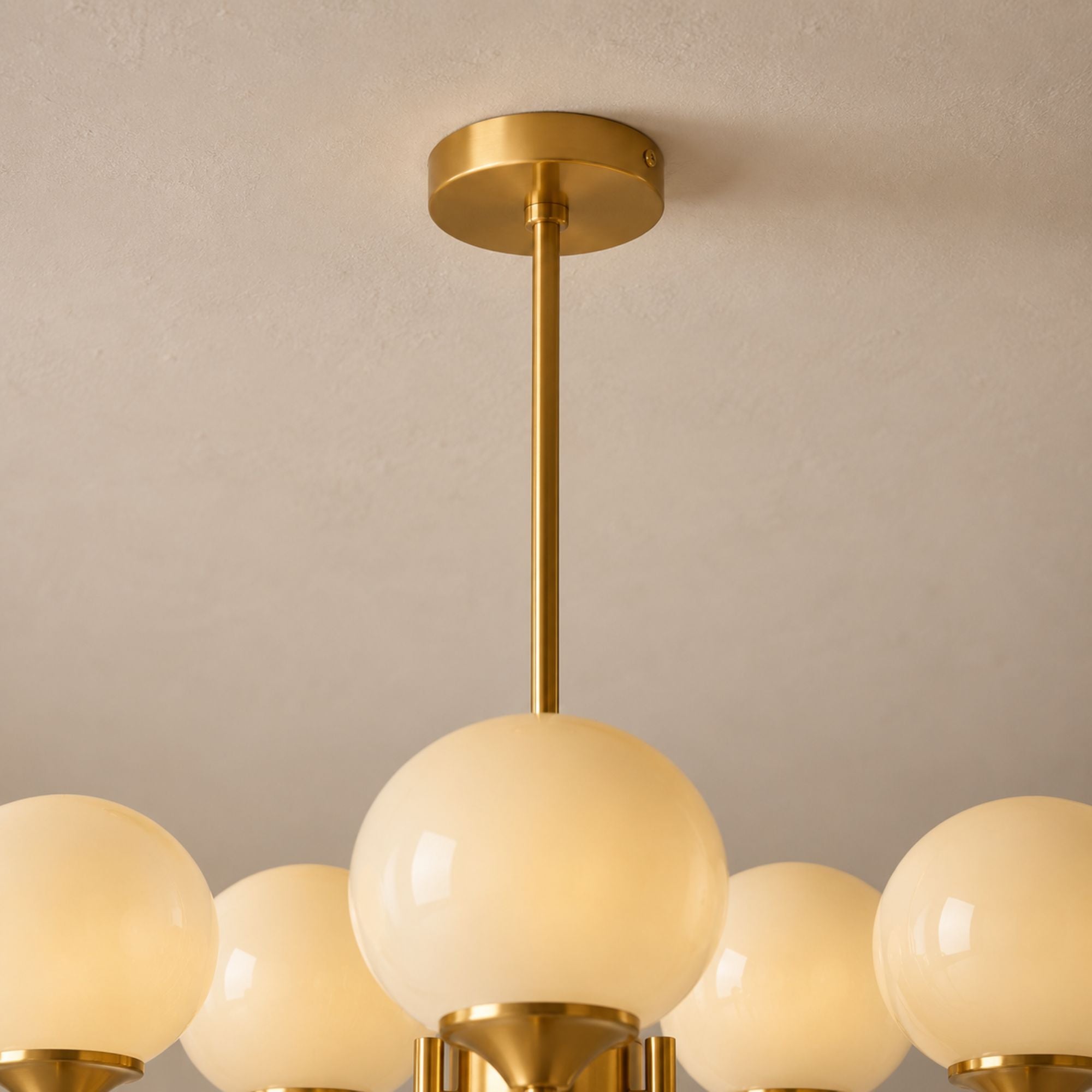 Marshmallow Chandelier — styled room context