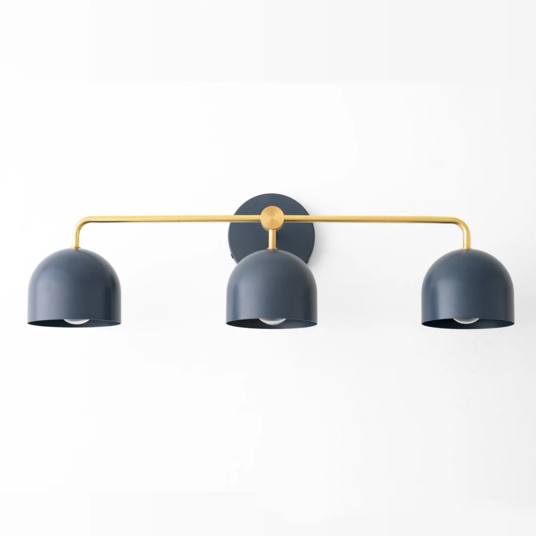 Nordic Dome Shade Vanity Sconce, 2 or 3-Light