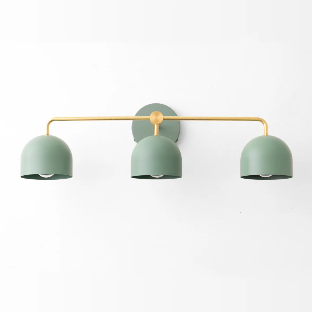 Nordic Dome Shade Vanity Sconce, 2 or 3-Light