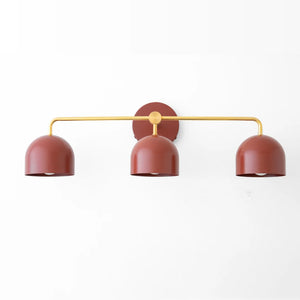 Nordic Dome Shade Vanity Sconce, 2 or 3-Light