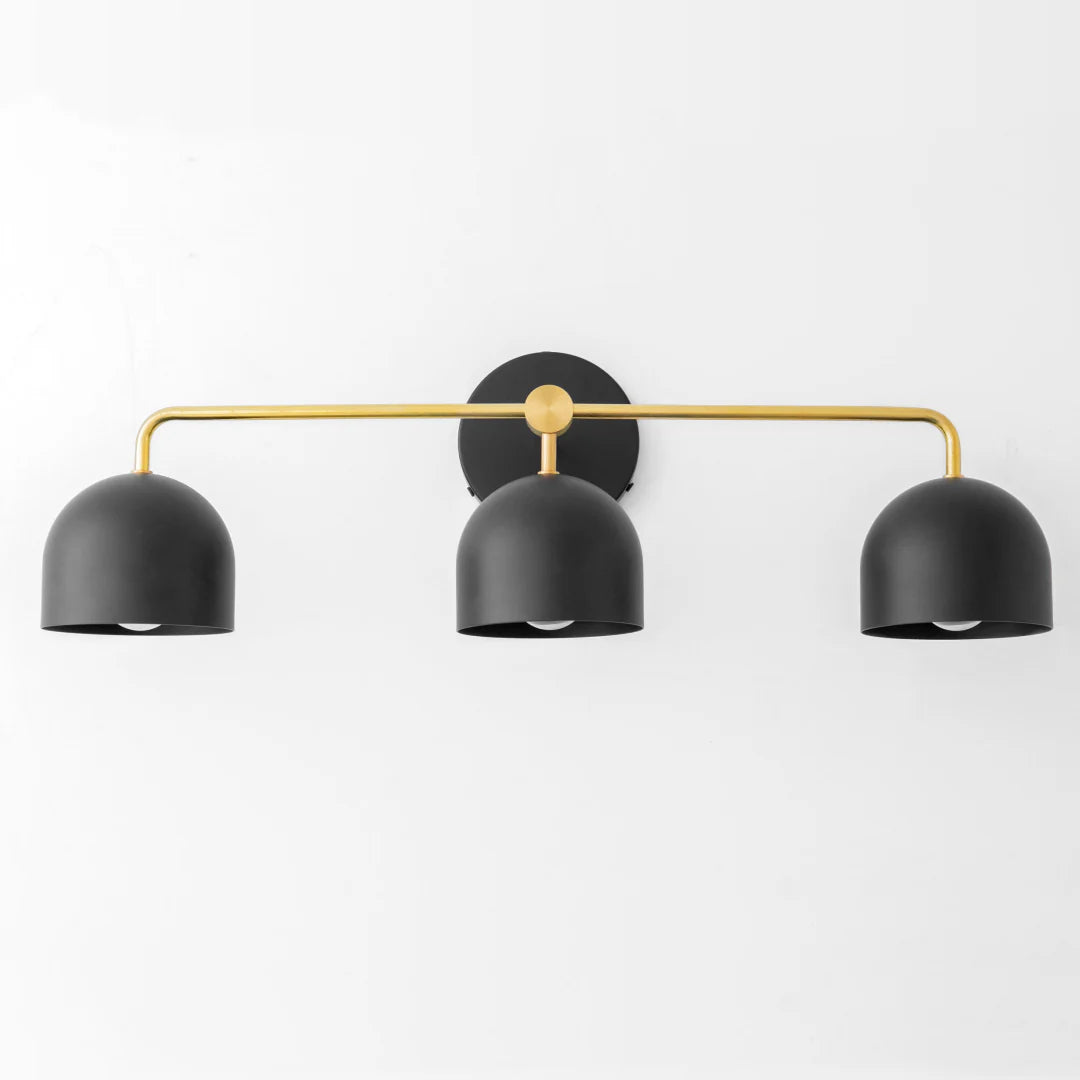 Nordic Dome Shade Vanity Sconce, 2 or 3-Light