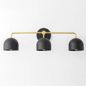 Nordic Dome Shade Vanity Sconce, 2 or 3-Light