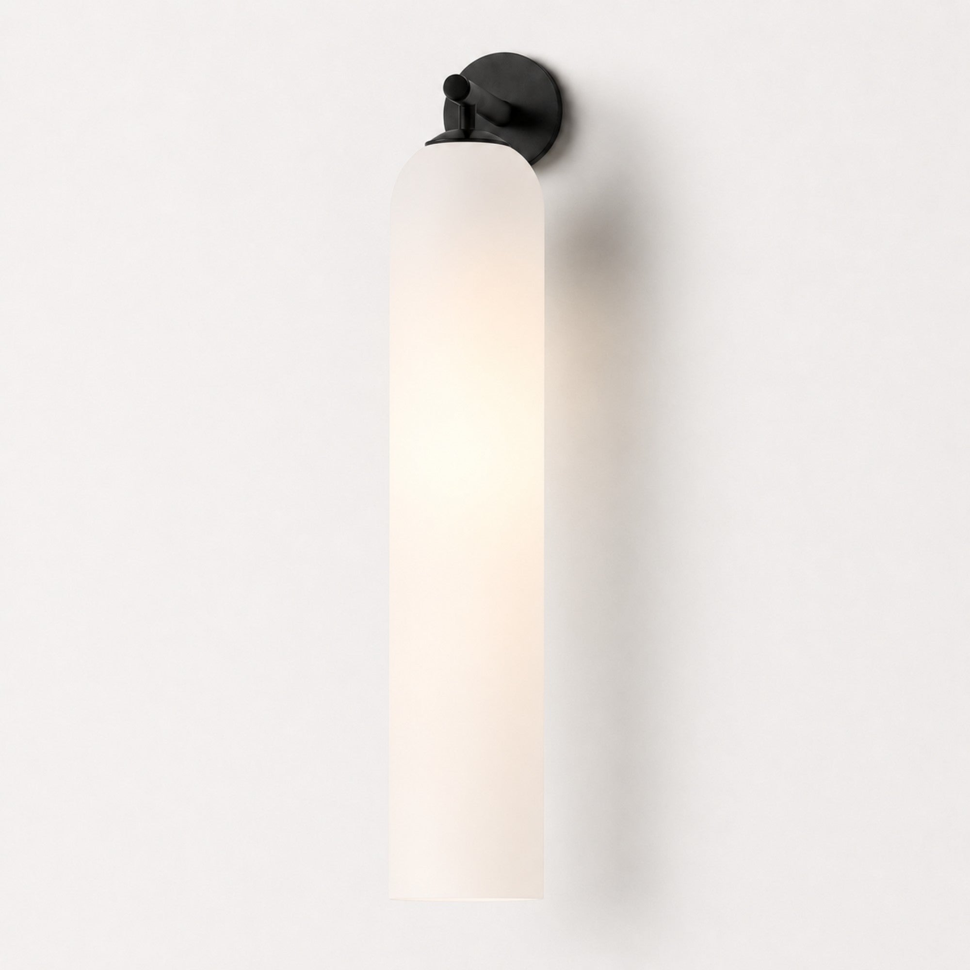 Art Glass Sconce Cylinder Wall Light