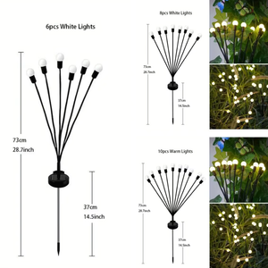 Elegant Solar Firefly Garden Lights | Waterproof Outdoor Lighting with 120 Lumens for Stunning Gardens or Patios Outdoor Lighting
