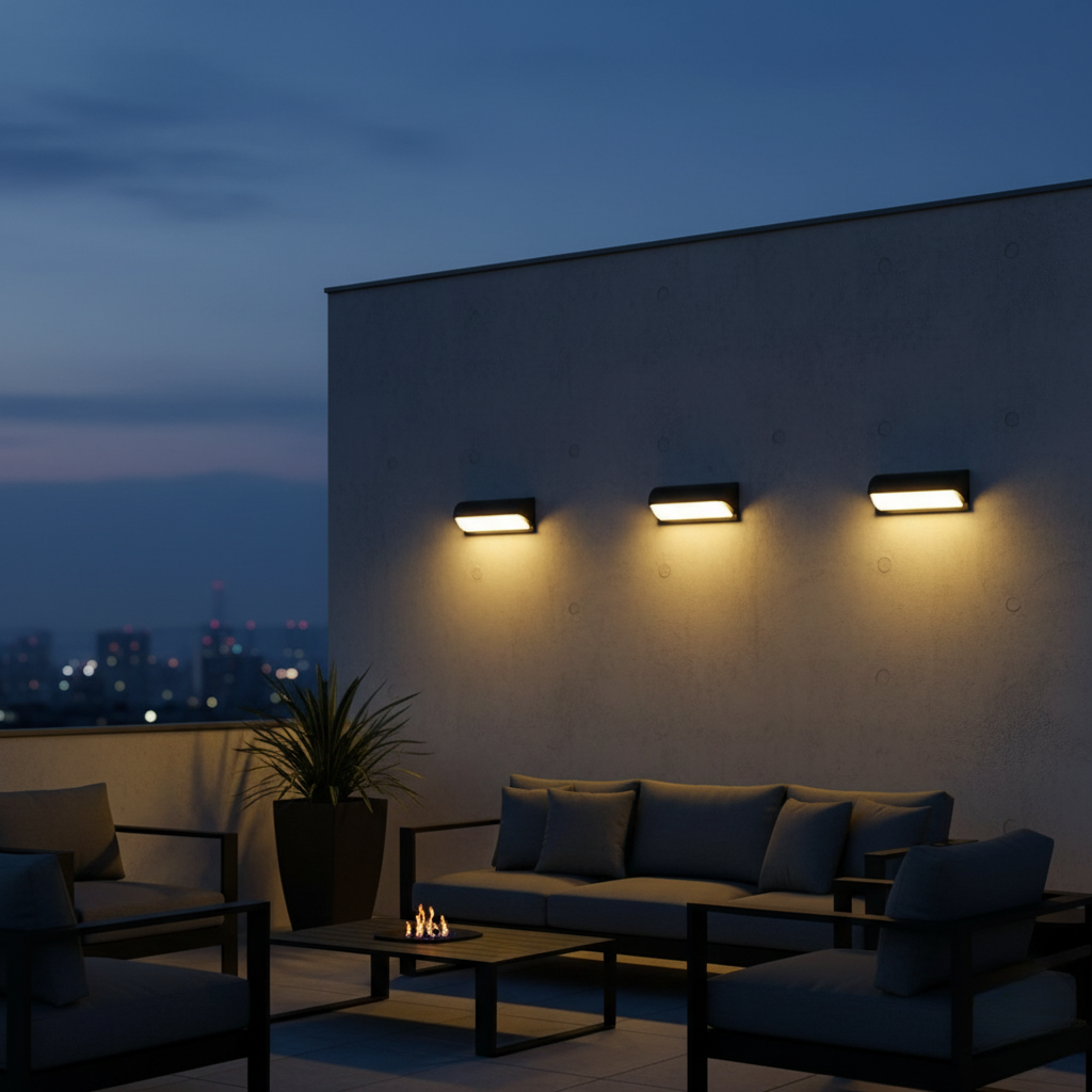 Modern Outdoor Wall Light - Waterproof LED Outdoor Wall Lantern for Garden & Porch Outdoor Lighting
