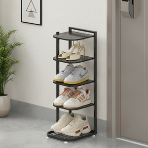 Minimalist Iron Shoe Rack - 5 to 10-Tier Space-Saving Shoe Organizer Shoe Storage