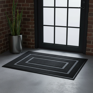 TerraMat - Non-Slip Curved Thread Outdoor Doormat for Entryways & Patios Door Mats