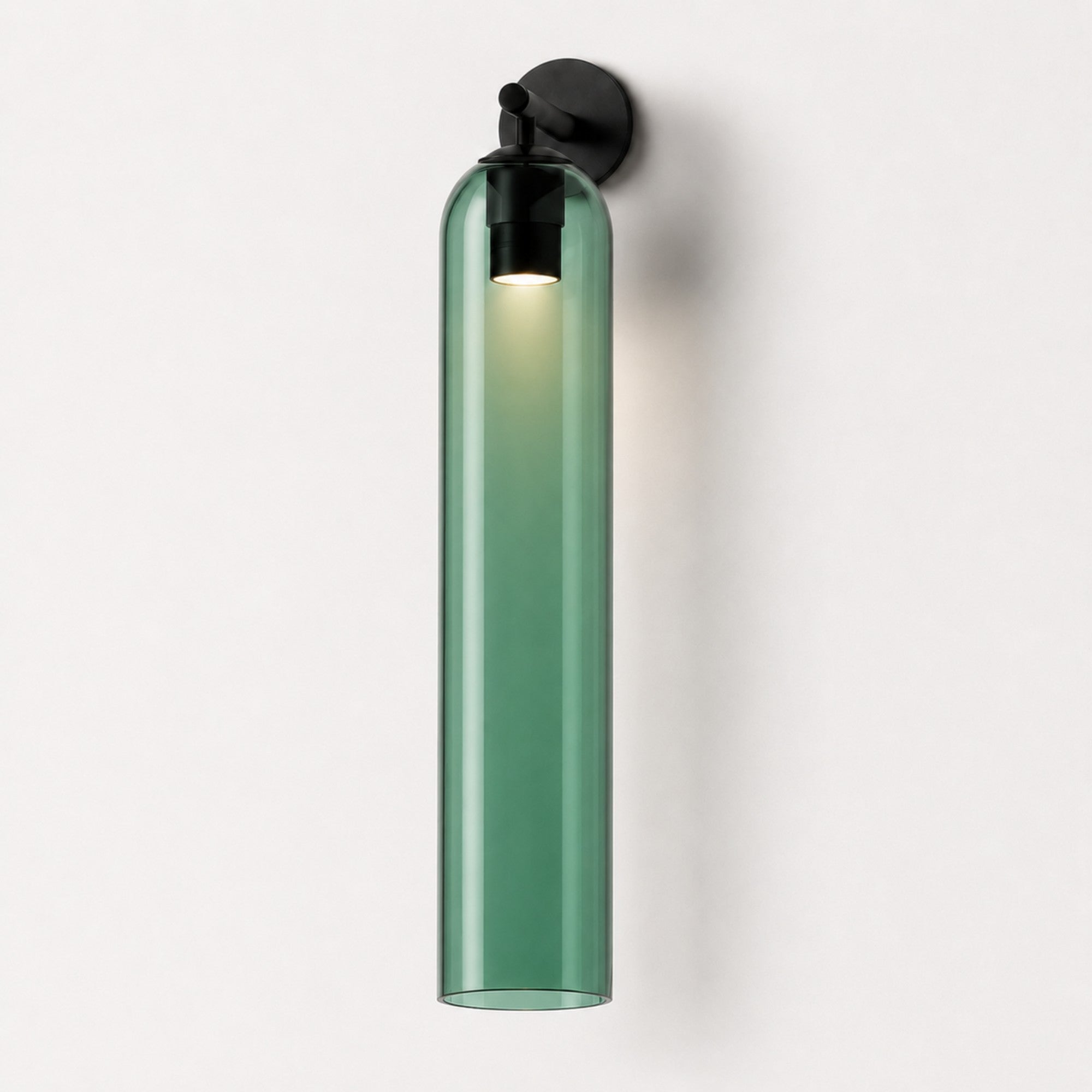 Art Glass Sconce Cylinder Wall Light
