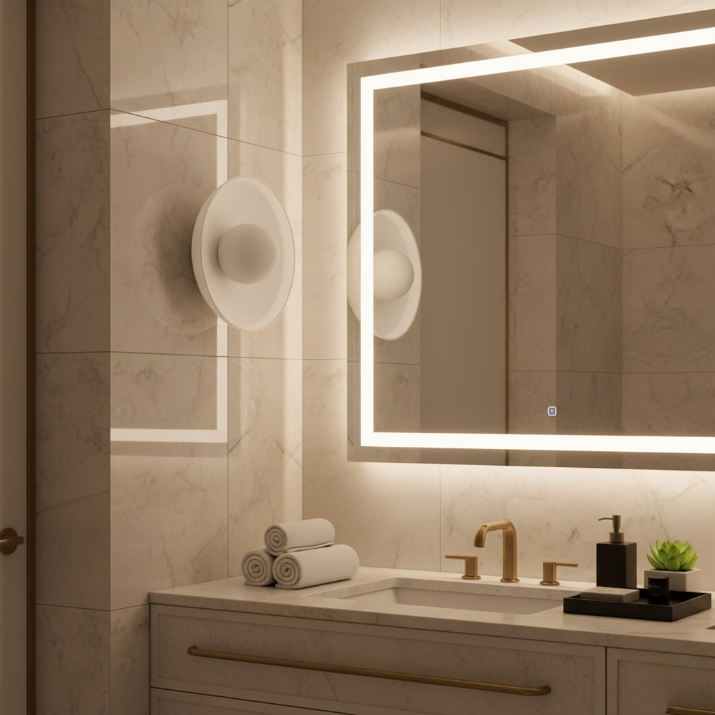 Sonnet Mid-Century Modern Wall Sconce Light with Dual-Layered Illumination Wall Light