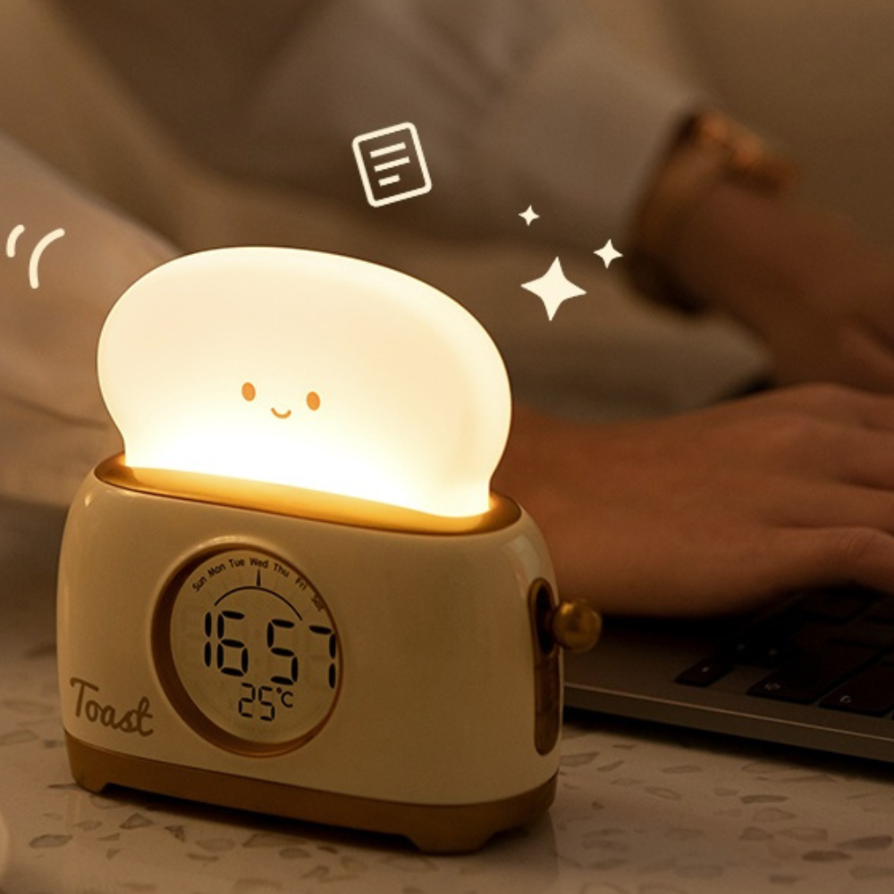Toastie Kids Alarm Clock with Night Light