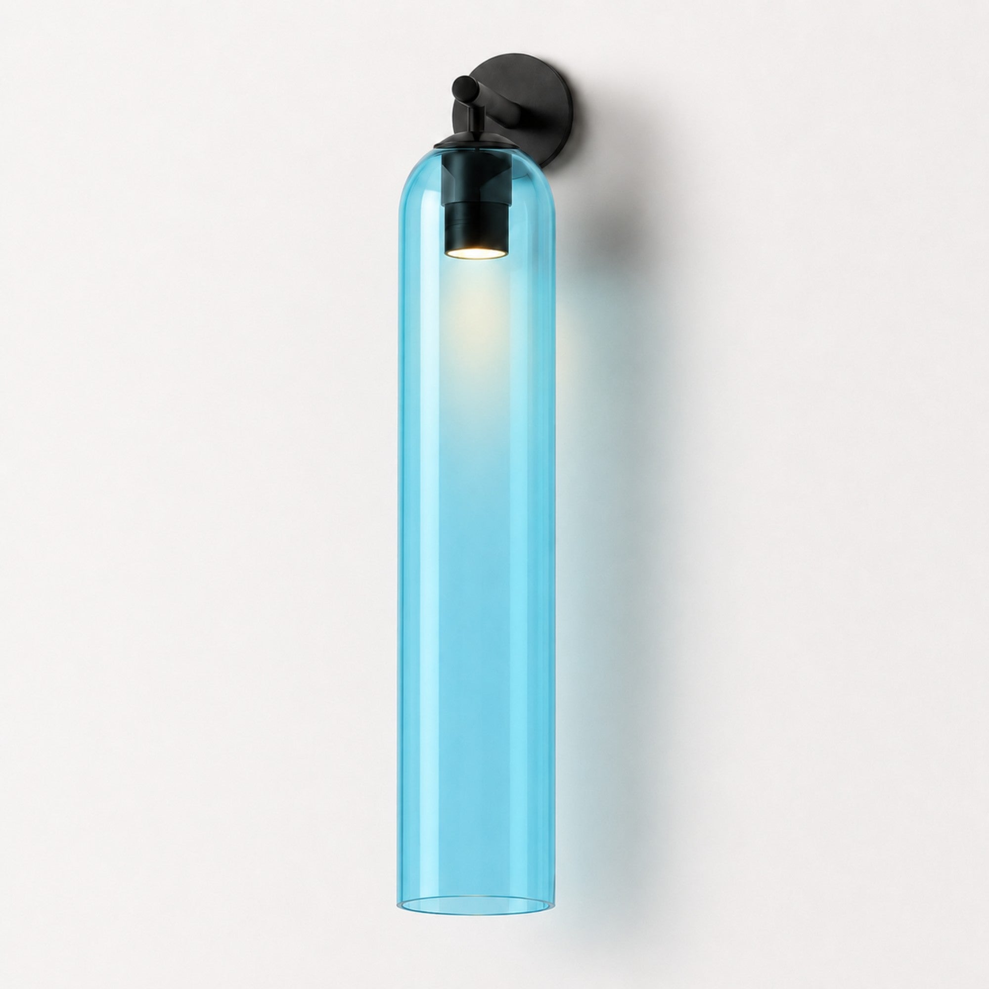 Art Glass Sconce Cylinder Wall Light