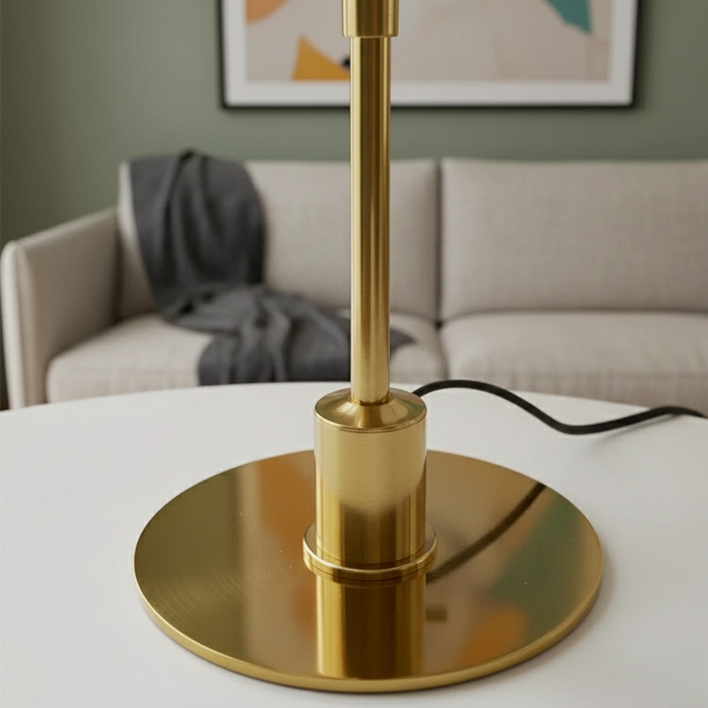 Scandinavian Style Glass Table Lamp - Minimalist LED Bedside & Desk Lighting Table Lamp