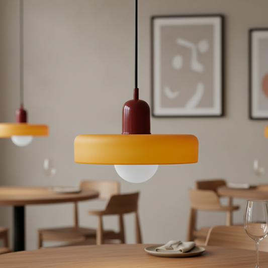 Bauhaus-Inspired Glass Pendant Light – Modern Kitchen Pendant Lighting for Island Pendant Lights