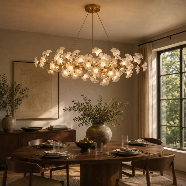 Over a dining table