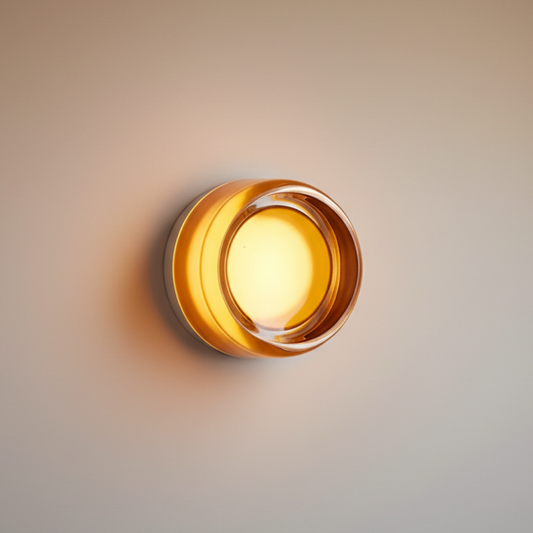Rondel - Modern Wall Sconce Lighting with Softly Textured LED Glow Wall Light