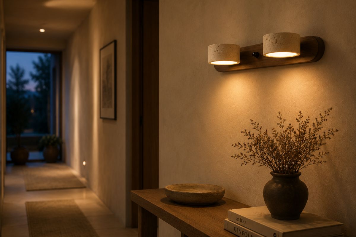 Along a hallway