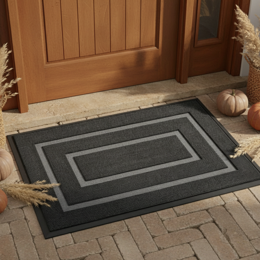 TerraMat - Non-Slip Curved Thread Outdoor Doormat for Entryways & Patios Door Mats