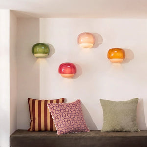 Sanae Mushroom Glass Wall Sconce