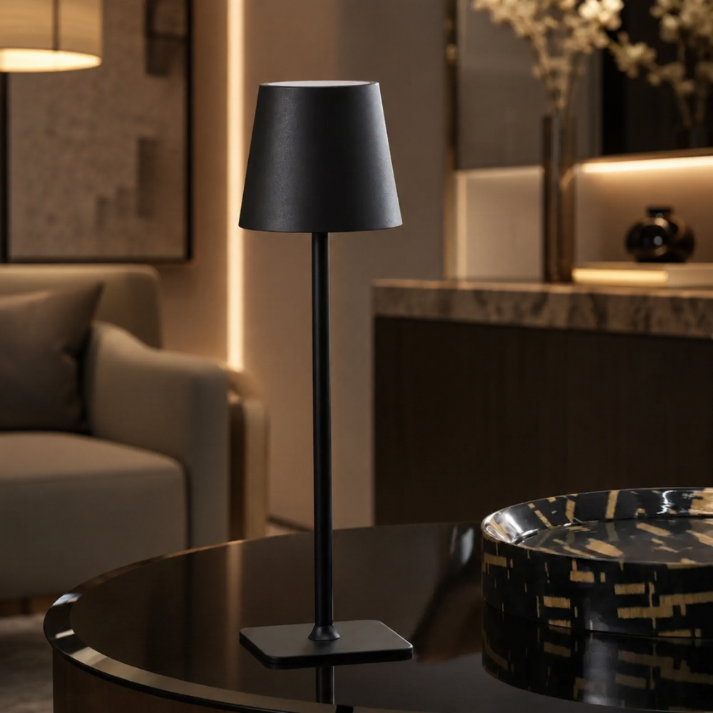 Modern Scandinavian Dimmable Table Lamp - Wireless Touch Control for Outdoor & Indoor Use Table Lamps