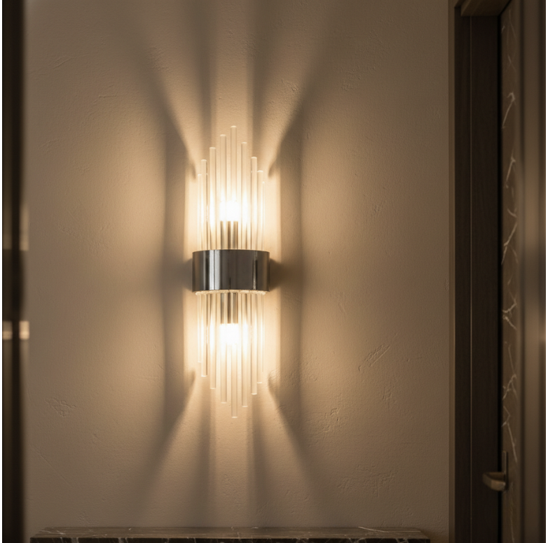 Elegant Crystal Wall Sconce - Adjustable LED Wall Lights for Modern Spaces Wall Light