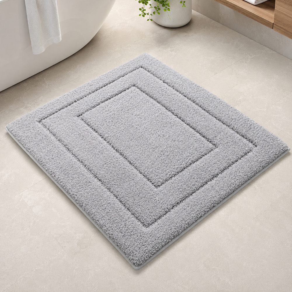 CloudStep Non-Slip Microfiber Bath Mat | Ultra-Absorbent Bathroom Rug for Modern Decor Bath Rugs & Mats