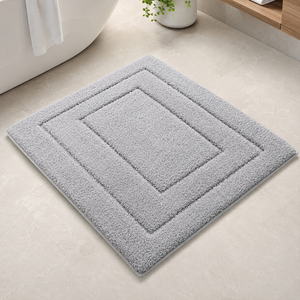 CloudStep Non-Slip Microfiber Bath Mat | Ultra-Absorbent Bathroom Rug for Modern Decor Bath Rugs & Mats