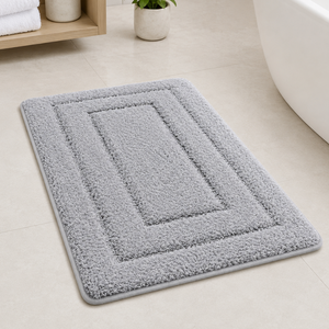 CloudStep Non-Slip Microfiber Bath Mat | Ultra-Absorbent Bathroom Rug for Modern Decor Bath Rugs & Mats