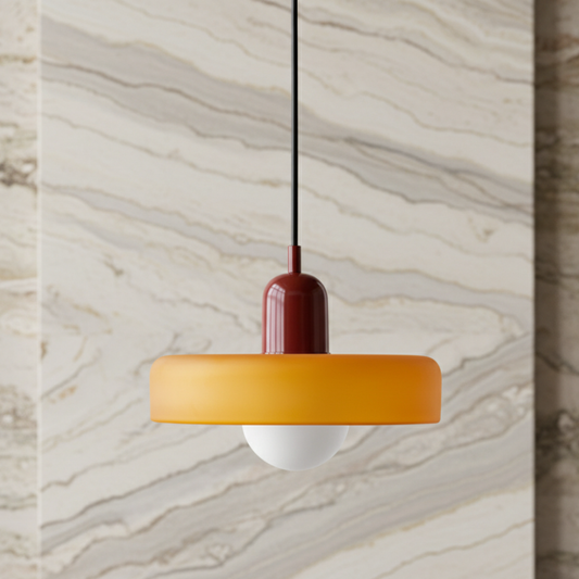 Bauhaus-Inspired Glass Pendant Light – Modern Kitchen Pendant Lighting for Island Pendant Lights