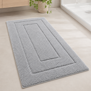 CloudStep Non-Slip Microfiber Bath Mat | Ultra-Absorbent Bathroom Rug for Modern Decor Bath Rugs & Mats