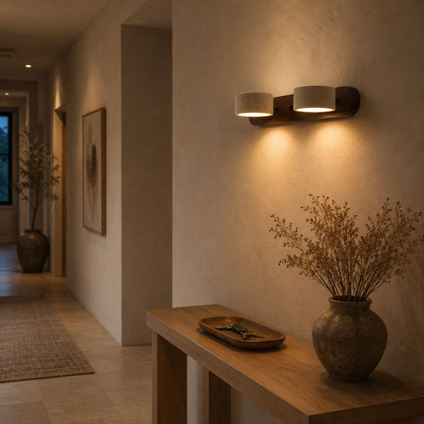 Along a hallway