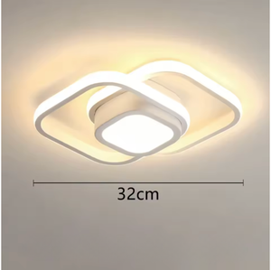 Sleek Double Ring Flush Mount Ceiling Light - Modern LED Fixture Lamps & Light Fixtures
