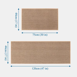 PureStep - Woven Kitchen Mat with Non-Slip Rubber Backing, Washable & Water Absorbent Floor Rug for Modern Home Decor Mats