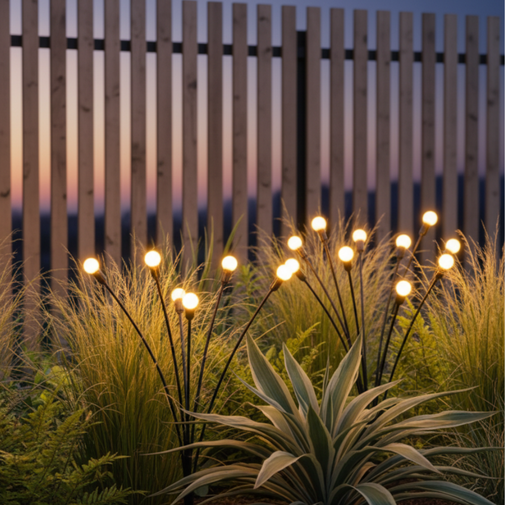 Elegant Solar Firefly Garden Lights | Waterproof Outdoor Lighting with 120 Lumens for Stunning Gardens or Patios Outdoor Lighting