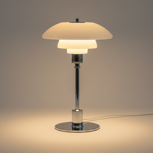 Scandinavian Style Glass Table Lamp - Minimalist LED Bedside & Desk Lighting Table Lamp