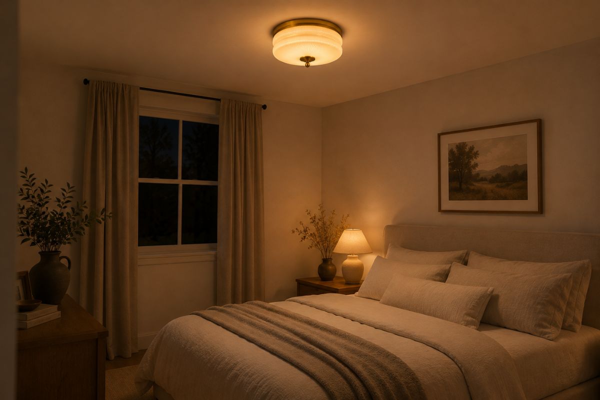 In a bedroom