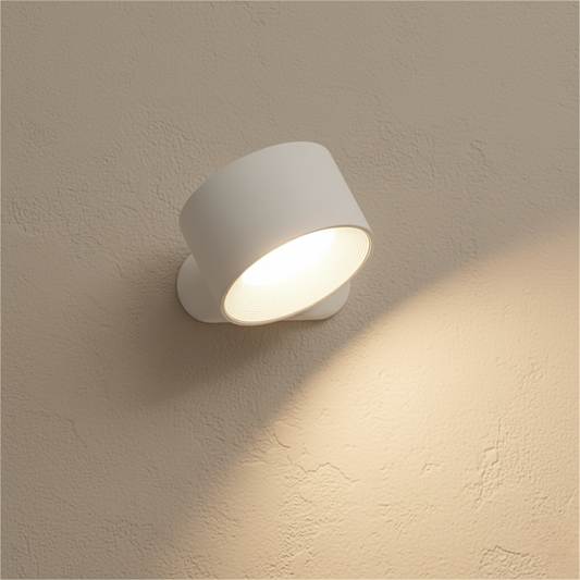 Pivot Easy-Stick - 360° Wireless Wall Sconce, Cordless LED, Battery Powered, USB Rechargeable Wall Light