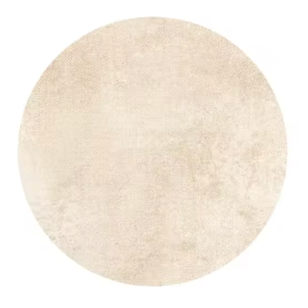 Veloria Luxury Round Cream Area Rug | Soft Plush Carpet for Living Room or Bedroom Round Area Rugs