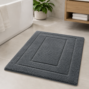 CloudStep Non-Slip Microfiber Bath Mat | Ultra-Absorbent Bathroom Rug for Modern Decor Bath Rugs & Mats